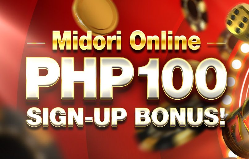 Get PHP100 Sign-Up Bonus at Midori Online!